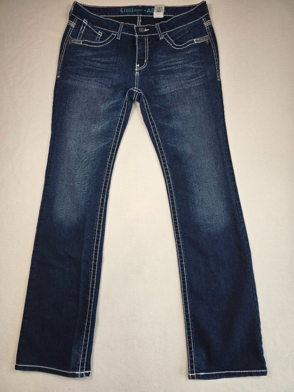 Cruel Denim Abby Womens 32/13 XL Jeans  Bootcut Blue
